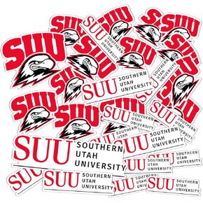 Desert Cactus Southern Utah University Stickers SUU Thunderbirds T-Birds Vinyl Decals Laptop Water Bottle Car Scrapbook T1 (Type 1-1)