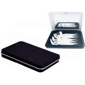 Dental Floss Case with Mirror Perfect for Outdoor Dinners,Dating,Travel,Hotels Dental Floss Portable Case Box