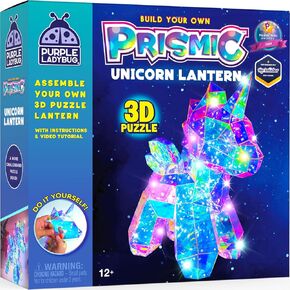 Prismic Unicorn 3D Light DIY Kit - Unique Unicorn Gifts for Girls & Women, 12 Year Old Girl Gifts, Cool Gifts for Tweens, Preteen Girl Gifts, & Teen Girl Gifts Ideas - Arts and Crafts for Christmas