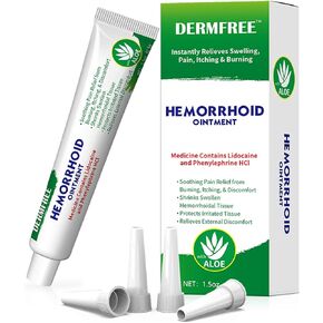 Rapid Relief Cream for Hemorrhoid Discomfort, Cooling Formula with Soothing Ingredients, Targets Pain, Swelling, and Itching - Fast Acting Ointment (1.5 oz)