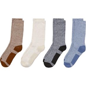 Performance Hiker Crew Socks - 4 Pack (US, Alpha, Large, Regular, Regular, ASST/Grey)