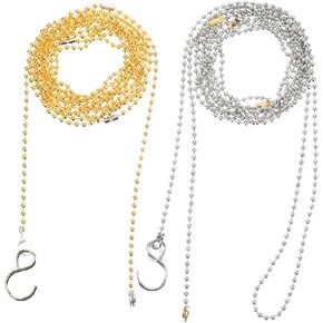 YARNOW 2pcs Volleyball Net Measurement Chain Volleyball Referee Equipment Volleyball Net Chain Measurer Net Chain for Measure Volleyball Tool Supplies Stainless Steel Locator Outdoor