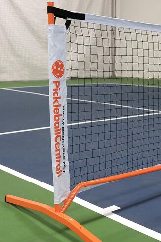 PickleballCentral Rally Portable Light Pickleball Net - 20 Foot Lightweight Portable Pickleball Net and Frame - Regulation Height - Easy Set-Up, Steel Tube Frame, Net Carry Bag in Saudi Arabia