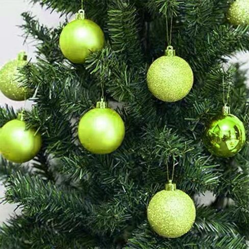 YYCRAFT 34ct Christmas Ball Ornaments 4CM for Xmas Tree Christmas Decorations Shatterproof Hooks Included (Burgundy, S) in Saudi Arabia