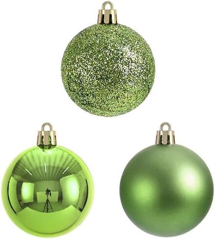 YYCRAFT 34ct Christmas Ball Ornaments 4CM for Xmas Tree Christmas Decorations Shatterproof Hooks Included (Burgundy, S) in Saudi Arabia