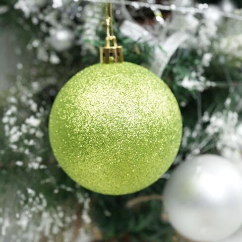 YYCRAFT 34ct Christmas Ball Ornaments 4CM for Xmas Tree Christmas Decorations Shatterproof Hooks Included (Burgundy, S) in Saudi Arabia