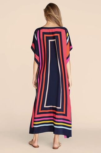 Party Wear Calf Length Women Modest Wear Women Kaftan Beach Wear Kaftan Beach Wear Cover Ups for Women in Saudi Arabia