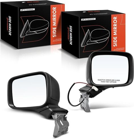 A-Premium Driver Side Manual Door Mirror - Compatible with Jeep Renegade 2015 2016 2017 2018 2019 - Non-Heated Manual Folding Black Outside Rear View Mirror in Saudi Arabia