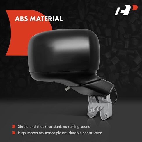 A-Premium Driver Side Manual Door Mirror - Compatible with Jeep Renegade 2015 2016 2017 2018 2019 - Non-Heated Manual Folding Black Outside Rear View Mirror in Saudi Arabia