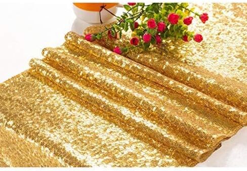 Eternal Beauty Sequin Table Runners Red 12 x 108 Inch Glitter Red Table Runner-Red Sequin Tablerunner for Wedding Party(Pack of 2) in Kuwait