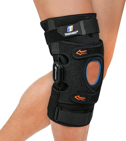 T TIMTAKBO Higned Knee Brace with Side Stabilizers,Knee Brace for Men/Women with Dual Removable Metal Hinges,Patellar Pad Knee Support with Strong Stability for Joint Pain Relief,Arthritis,Meniscus in Kuwait