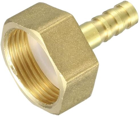 uxcell Brass Barb Hose Fitting Connector Adapter, 8mm Barb x 3/4 PT Female Pipe 2pcs in Saudi Arabia