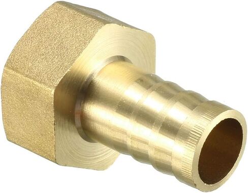 uxcell Brass Barb Hose Fitting Connector Adapter, 8mm Barb x 3/4 PT Female Pipe 2pcs in Saudi Arabia