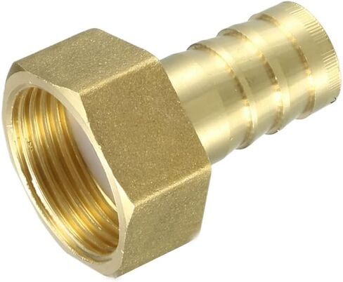 uxcell Brass Barb Hose Fitting Connector Adapter, 8mm Barb x 3/4 PT Female Pipe 2pcs in Saudi Arabia
