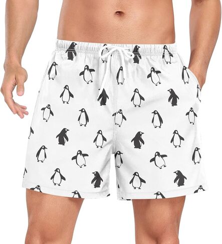 Men Swim Trunk with Compression Liner Quick Dry Mens Bathing Suit S-XXL in Kuwait