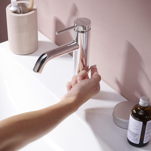 hansgrohe Tecturis S Modern 1-Handle 1-Hole 5-inch Tall Bathroom Sink Faucet in Chrome, 73302001 in Kuwait