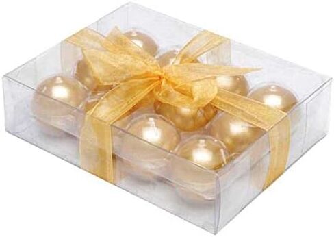 Biedermann & Sons Metallic Ball Candles, Box of 12, Gold, 1.5-Inch Diameter in Saudi Arabia