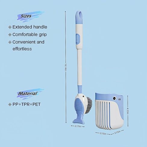 Toilet Brush and Holder Set, 2 in 1 Spray Liquid Refillable Toilet Bowl Brush, 360-degree No Dead Angle Cleaning in Saudi Arabia