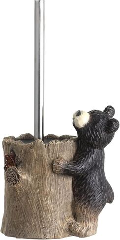 حامل فرشاة المرحاض على شكل الدب للحمام، فرشاة وعاء المرحاض على شكل فراشة مع فراشة العاهل in Kuwait