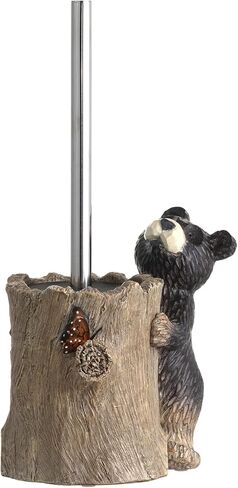 حامل فرشاة المرحاض على شكل الدب للحمام، فرشاة وعاء المرحاض على شكل فراشة مع فراشة العاهل in Kuwait