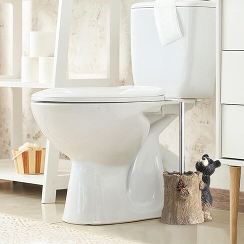 حامل فرشاة المرحاض على شكل الدب للحمام، فرشاة وعاء المرحاض على شكل فراشة مع فراشة العاهل in Kuwait