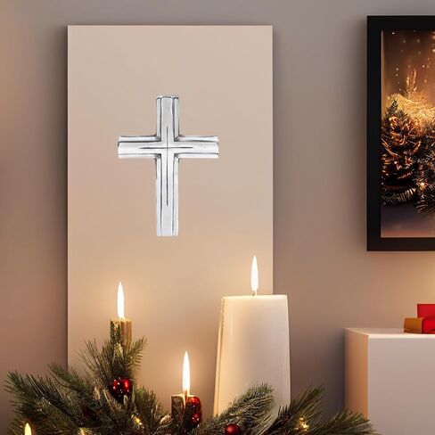 Castleore Wall Hanging Home Decor Religious Christian Crosses for Wall | Best for Home, Office and As Gift | Size L 9.5 W 6.6 Inch | (White Antique) in Saudi Arabia