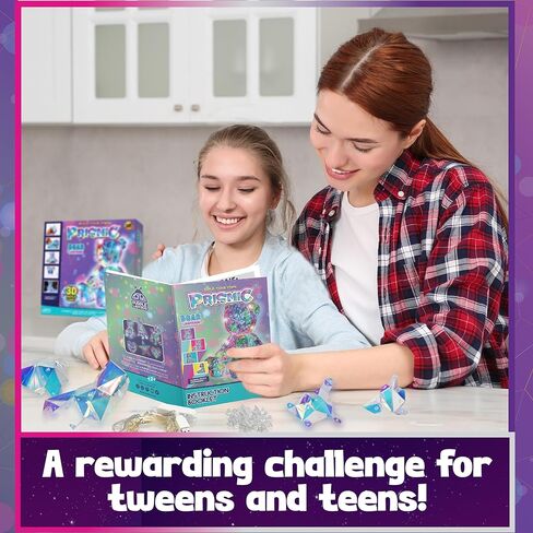 Prismic Unicorn 3D Light DIY Kit - Unique Unicorn Gifts for Girls & Women, 12 Year Old Girl Gifts, Cool Gifts for Tweens, Preteen Girl Gifts, & Teen Girl Gifts Ideas - Arts and Crafts for Christmas in Kuwait