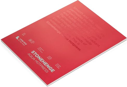كتلة ستونهنج أكوا بيضاء متوسطة الوزن، 140 رطل، ضغط ساخن، 15 ورقة للوسائط الرطبة والجافة (9X12) in Kuwait