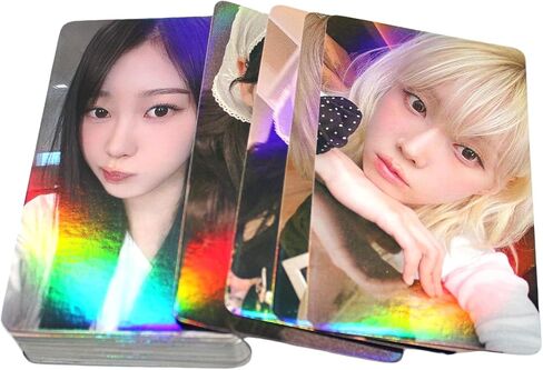 PYAJUU Aespa Laser Photocards 50pcs aespa photocard K-pop Aespa album card Aespa Merch Greeting Cards KARINA Photocard/Winter Photocard/Giselle Photocard/NINGNING Photocard in Kuwait