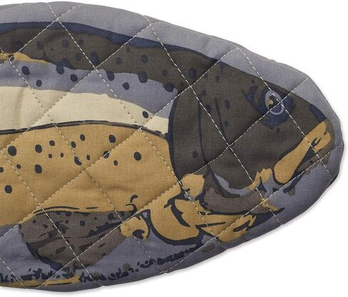 قفازات فرن السمك من قطن ليك هاوس من دي آي آي، 6 × 16.5 مجموعة من قطعتين، يمكن غسلها في الغسالة ومقاومة للحرارة للطهي والخبز في المطبخ in Kuwait