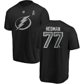 Outerstuff Victor Hedman Tampa Bay Lightning #77 Youth Boys 3rd Jersey Alternate Captain Name & Number Performance T-Shirt