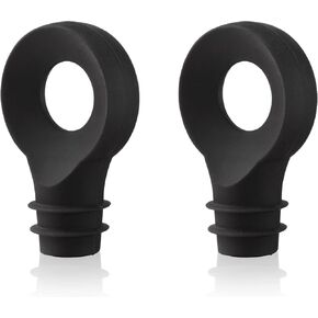 Vacu Vin Black (2 pcs) Bottle Stopper, standard