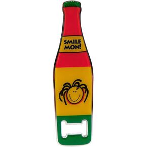 Jamaican Fridge Magnet Rasta Bottle Opener Metal Decoration with the Colors of Jamaica