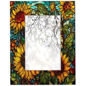 Sunflower 8x10 Picture Frame, Vintage Flower Wall Gallery Photo Frames Fits 8 x10 or 6x8 Picture for Table Top Display and Wall Photo Frame