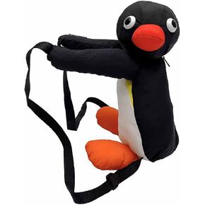 plush penguin backpack for girls, kawaii mini stuffed animal backpack purse, novelty funny fuzzy backpacks adult, penguin gifts cute stuff