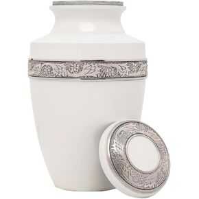 Eternal Harmony Cremation Urns for Human Ashes Adult Female & Male - Elegant Cremation Urns for Burial with Velvet Bag, Handcrafted Funeral Urns for Adult Ashes Men & Women - Green, Large