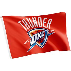 Desert Cactus Oklahoma City Thunder Flag OKC Team NBA National Basketball Association 100% Polyester Indoor Outdoor 3x5 feet Flags (Flag D)