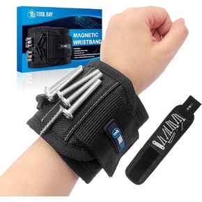 Magnetic tool holder wristband - gadgets for men or women. Keep all your screws and tool bits in place. Never drop them again Never drop them again with this tool organizer