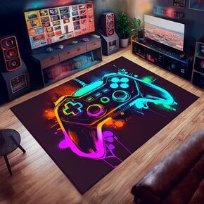 Gaming Rugs - Gamer Rug for Bedroom, Boys' Game Room, and Living Room - 36x24 inches