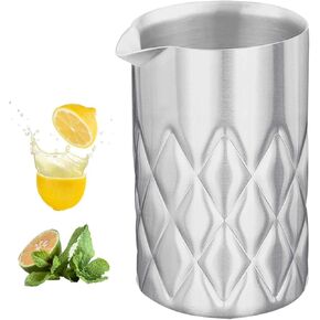Stainless Steel Mixing Glass-Premium Mixing Glass Bartending-Double Wall Bar Tools-Easy Stirring with Unbreakable -Keeps Drinks Hot or Cold-18 oz 550ml-Great Gift Idea in Saudi Arabia