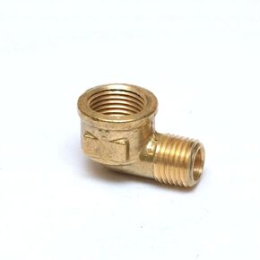 Forged Elbow 1/4" Male NPT MPT MIP / 3/8" Female NPT FPT FIP Brass Pipe Fitting Fuel/Air/Water/Boat/Gas/Oil WOG