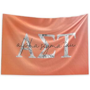 Epsilon Sigma Alpha Greek Sorority & Fraternity Flag Officially Licensed, Tapestry, Display Banner, Sign, Letter Pattern Large Decor - 3 feet x 5 feet - Peach and White Marble