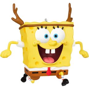 Hallmark Keepsake Christmas Ornament 2023, Nickelodeon SpongeBob SquarePants Santa, TV Show Gifts