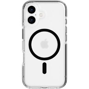 Tech21 EvoCrystal for iPhone 16 - Compatible with MagSafe - Impact Protection Case 15x Military Standard Tested - in Black