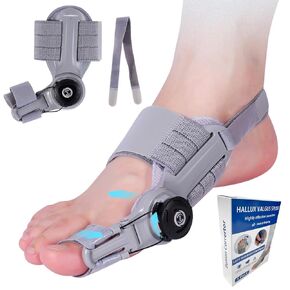 Bunion Corrector for Women & Men, KissDate Bunion Corrector for Women Big Toe, Adjustable Big Toe Straightener Toe Corrector for Treatmedy Bunion Fix Bunion Relief, Bunion Pads Cushion with Heel Strap and Silicone Pad(1 Pack)