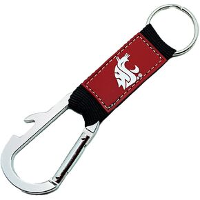 Pro Specialties Group Washington State Cougars Keychain Carabiner Wordmark Red