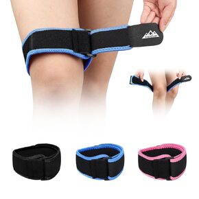 supregear IT Band Strap - Iliotibial Band Syndrome Brace - Knee Thigh Hip & ITB Compression Wrap Support for Running and Exercise - Adjustable Athletic Stabilizer for Men, Women, Blue