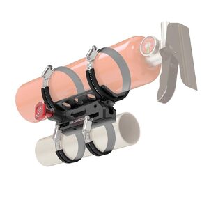Scosche PSMUFE-VA1 Universal Fire Extinguisher Mount Kit, Quick Release Car Fire Extinguisher Mounting Bracket fits Round Bars 1.5"-3" Diameter for Truck, ATV, UTV, Holder for Auto Fire Extinguishers