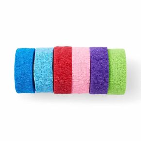 Medline Premium Co-Flex Self Adherent Cohesive Wrap Bandages, Latex Free, 1" x 5 Yards, Assorted Color Pack (30 Count)