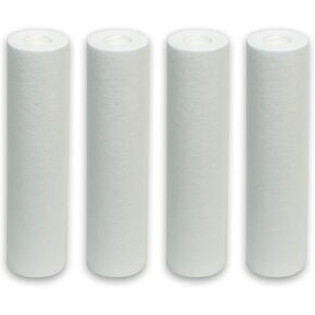 CFS Whole House Water Filter, 5 Micron Sediment Carbon Filter For Cleaner Water at Home, 4 Pack
